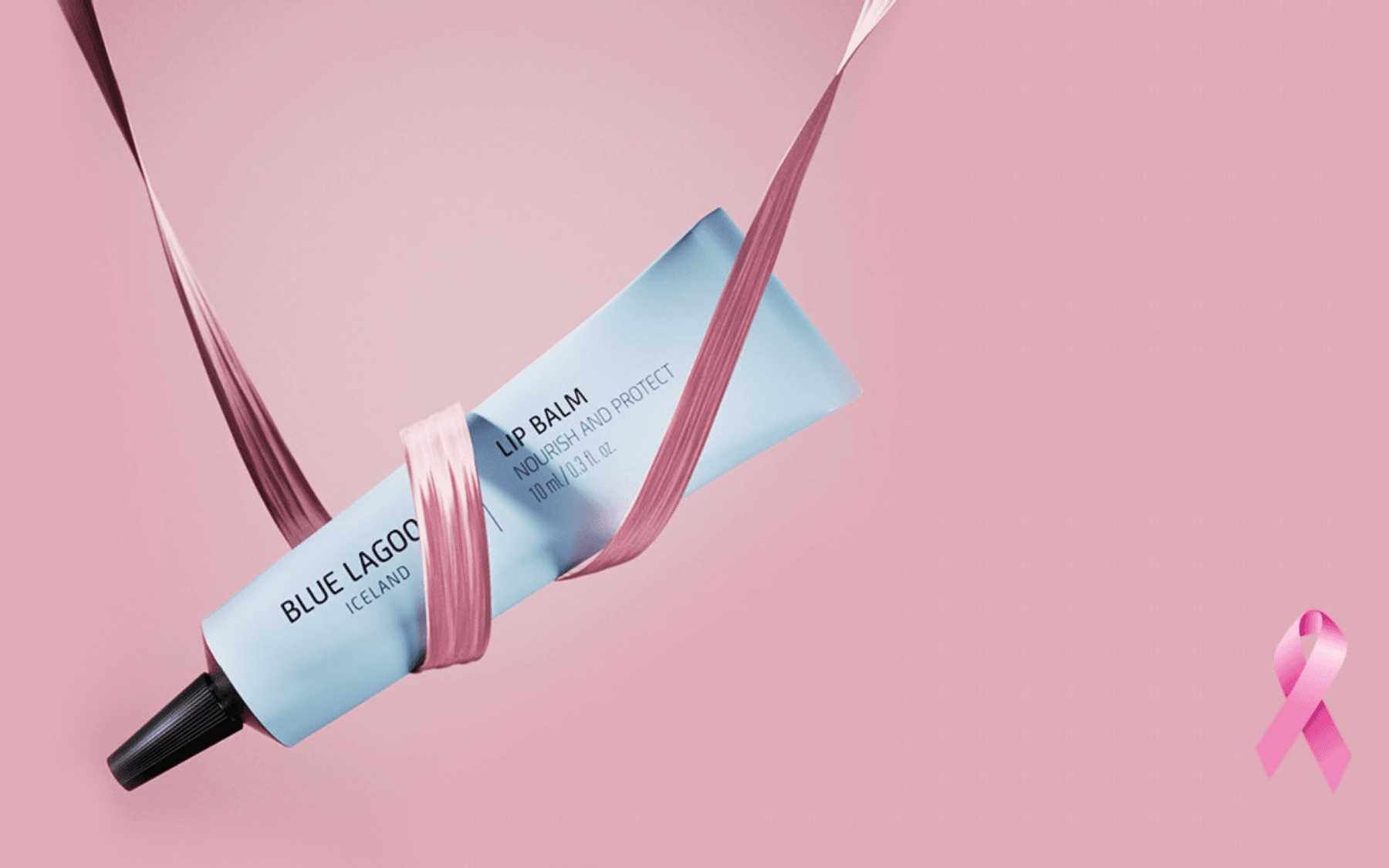 Samstarf - Blue lagoon x Bleika slaufan.