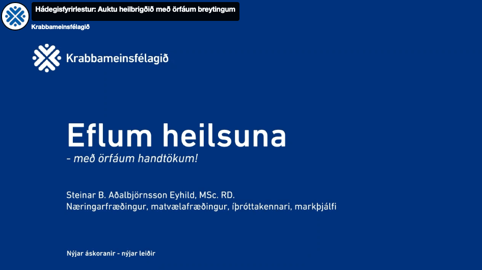 Eflum heilsuna