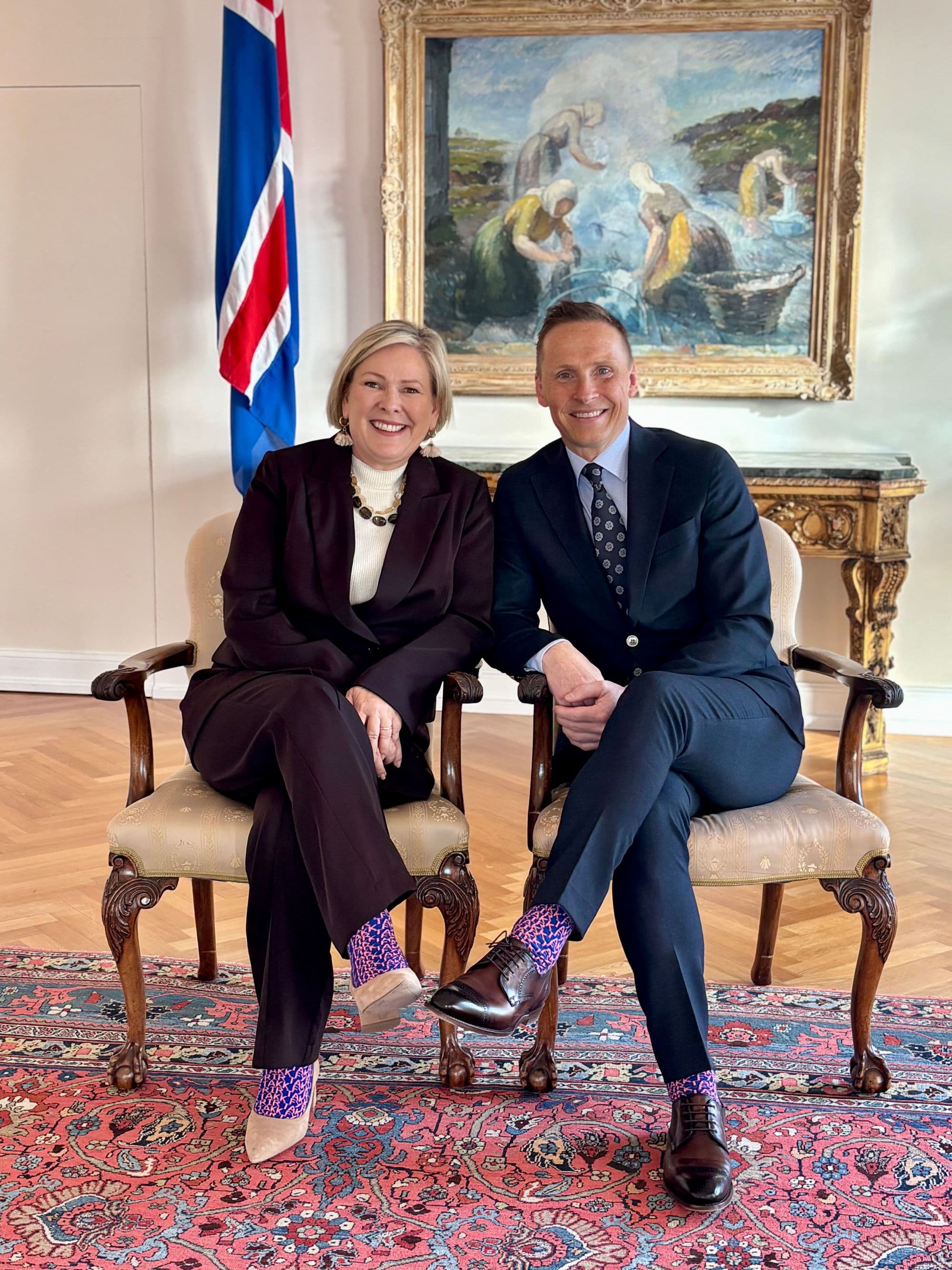 Forsetahjónin fá fyrsta parið 2026