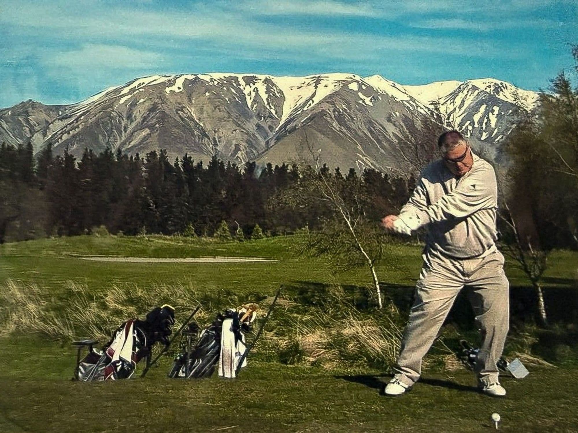 Jim Smalley í golfi.
