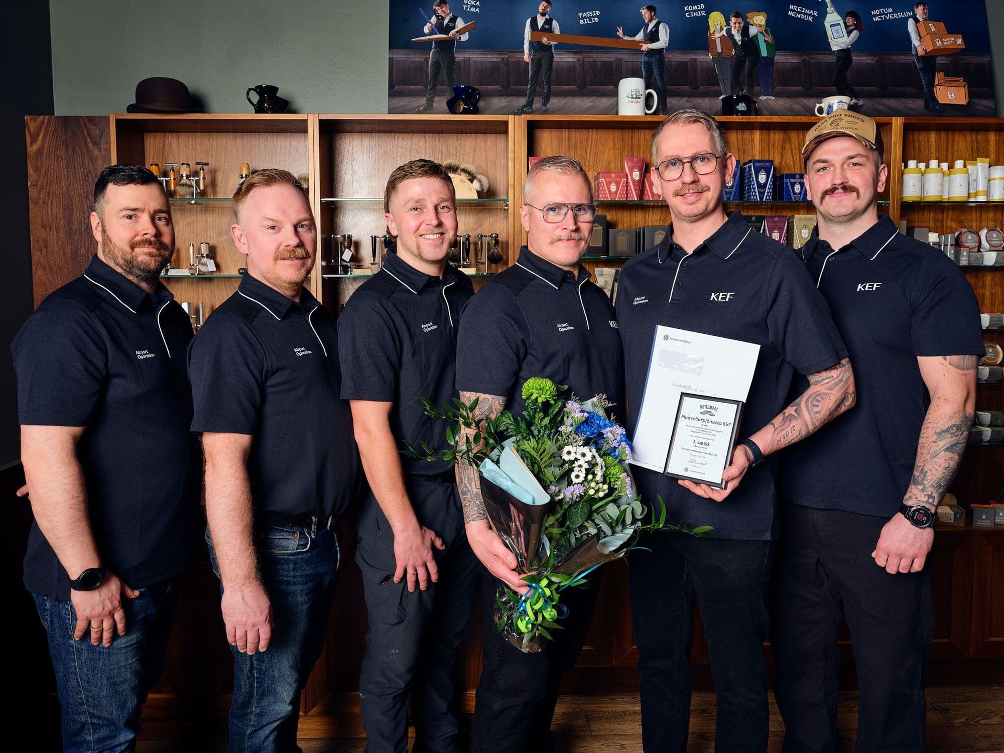 Þriðja sæti í liðakeppni Skeggkeppni Mottumars 2026