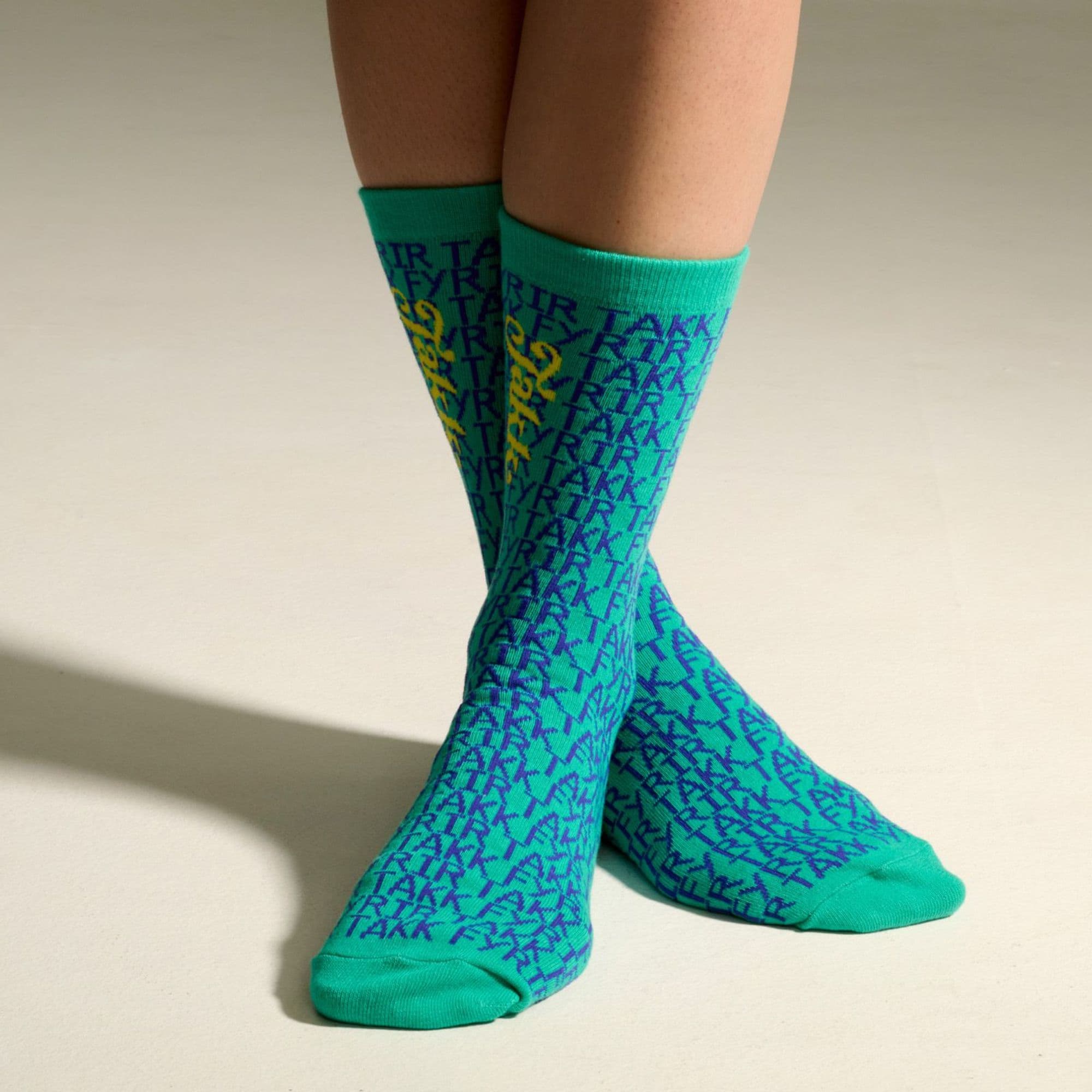 Mottumarssokkar grænir