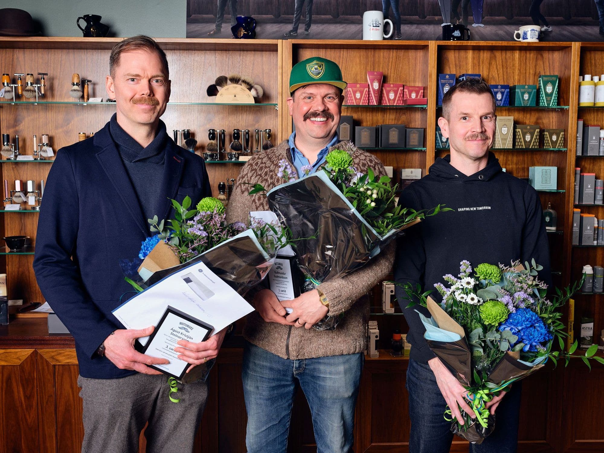 Sigurvegarar í einstaklingskeppni Mottumars 2026