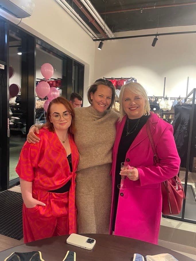 Aníta Rún Guðnýjardóttir eigandi Sazzy, Dana Donofree eigandi AnaOno og Þórdís Erla Ágústsdóttir, ljósmyndari