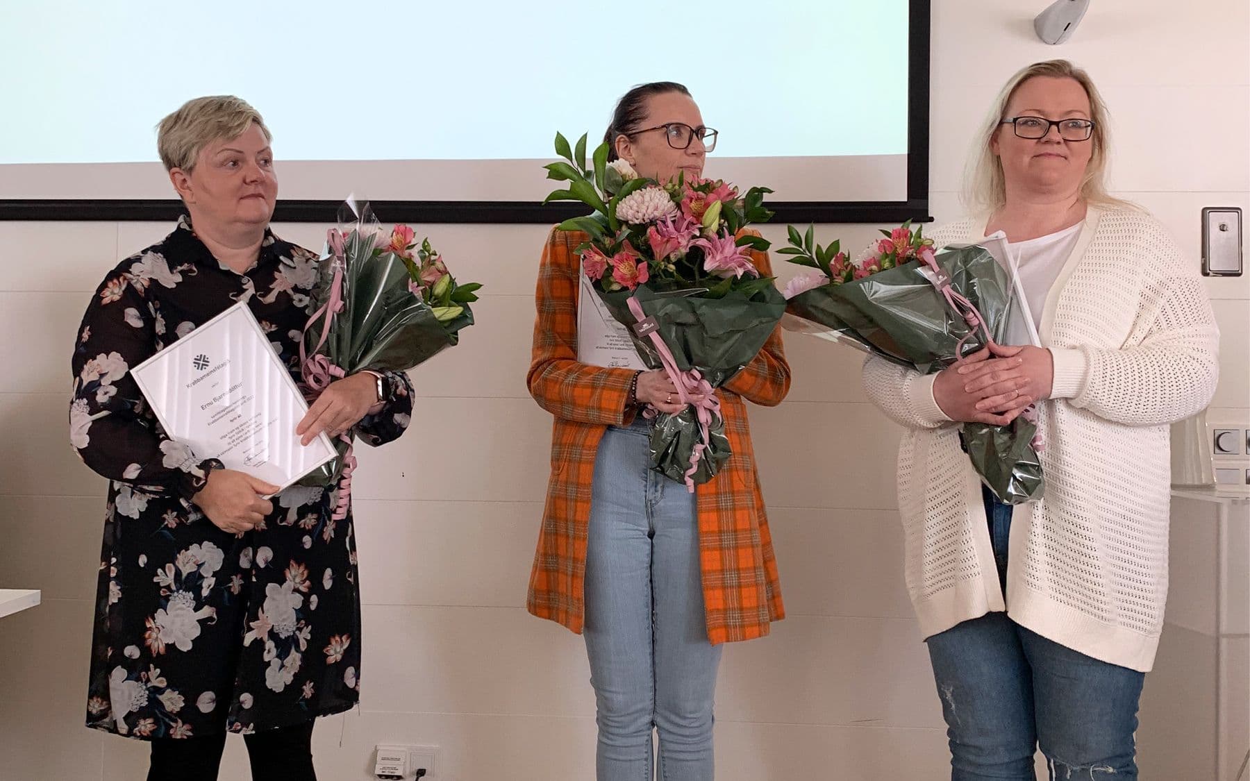 Handhafar fyrstu Samfélagsverðlauna Krabbameinsfélagsins