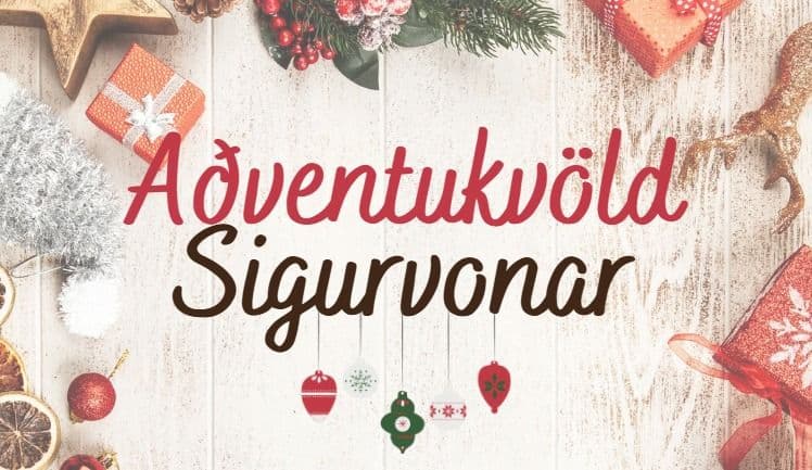 Auglýsing fyrir Aðventukvöld Sigurvonar