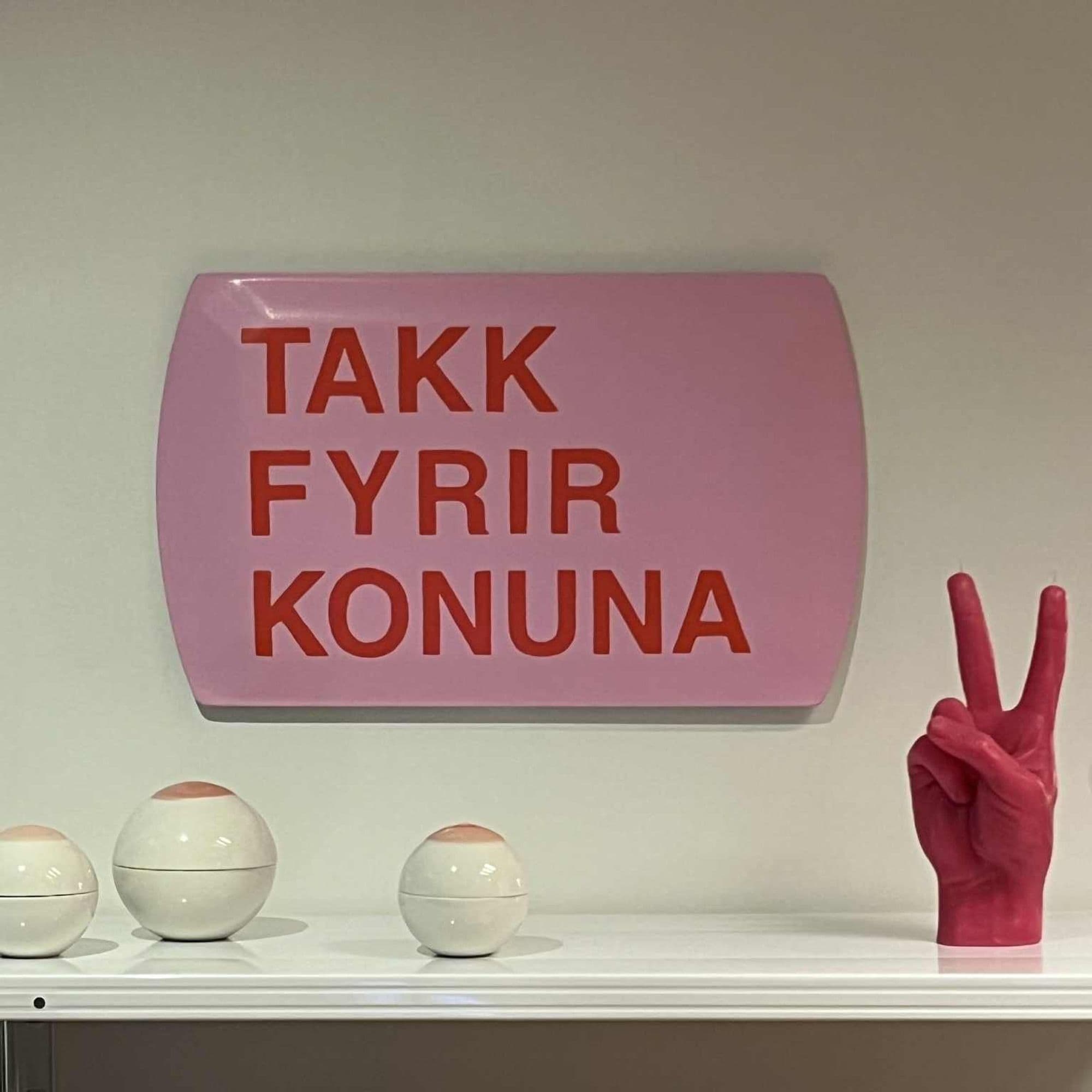 Takk fyrir konuna listaverk